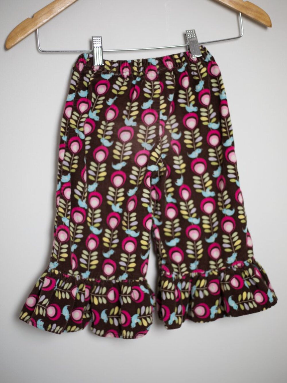 Sweet Petunia Vintage-Inspired Kids Ruffle Bell Bottom Pants 2T or 4T – USA Made